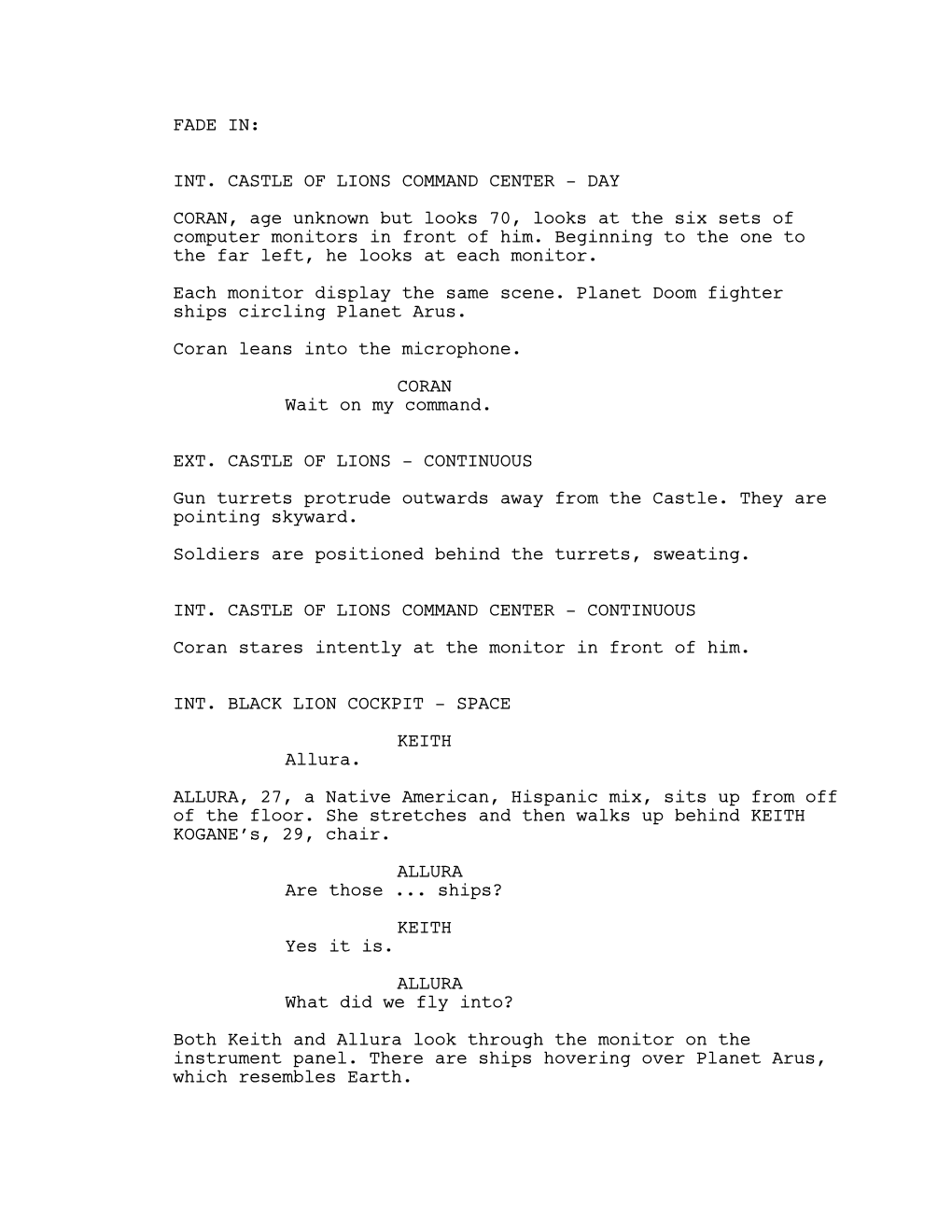 Voltronfleetofdoom Script