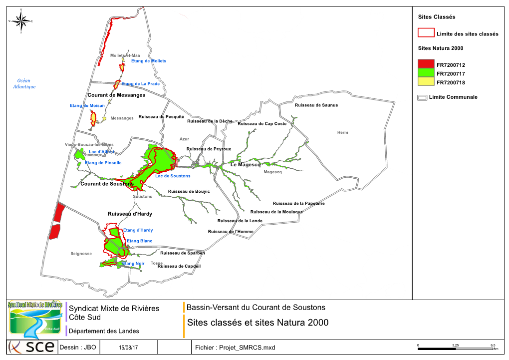 Sites Classés Et Sites Natura 2000 Département Des Landes