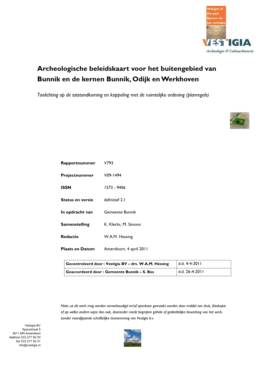 Archeologische Beleidskaart Bunnik – Toelichting