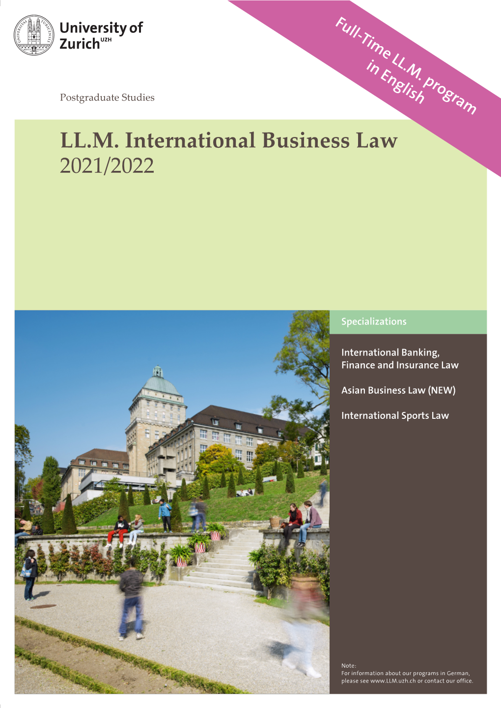 Full-Time LL.M. Brochure 2021/2022 (PDF, 3