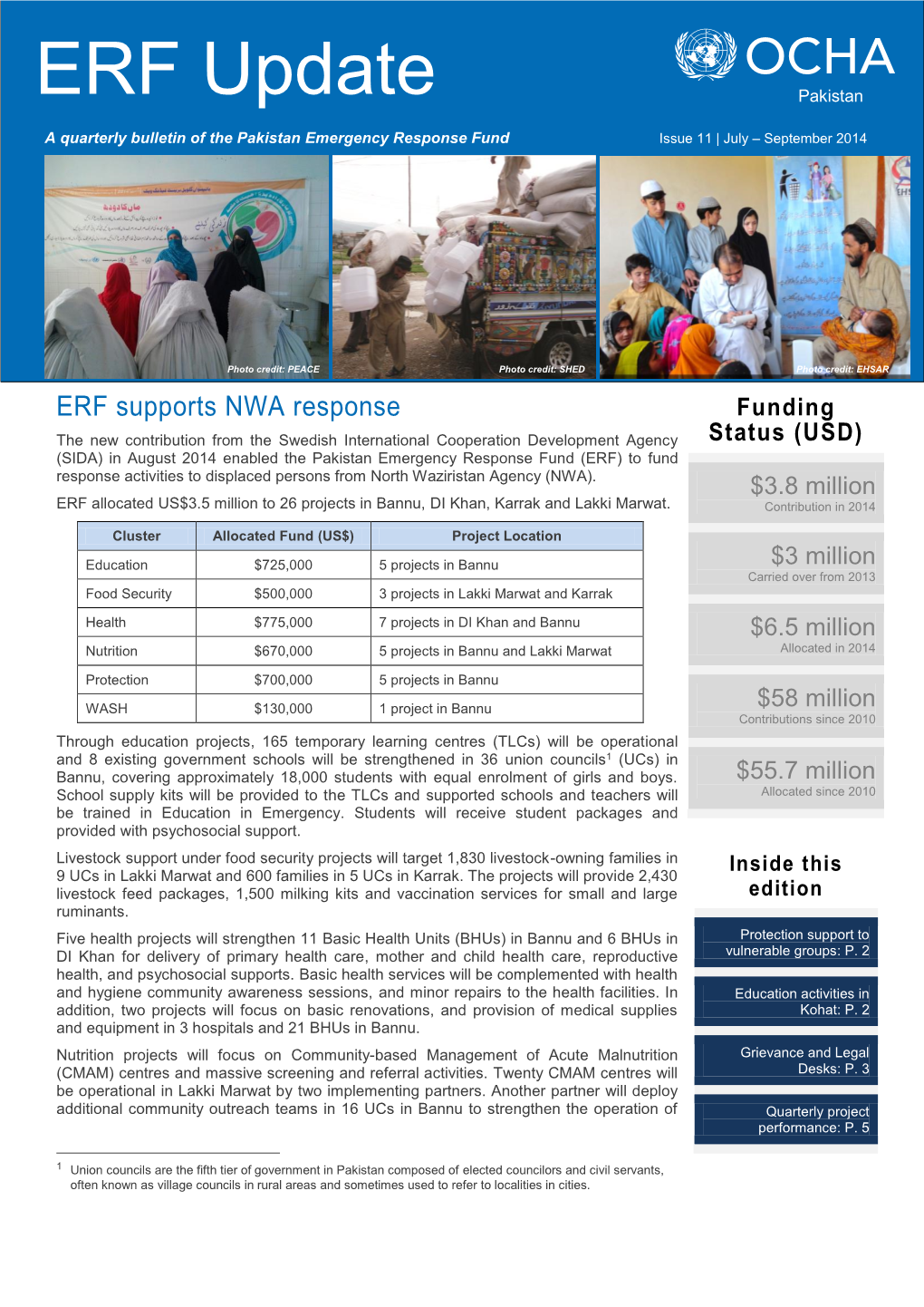 ERF Update Pakistan