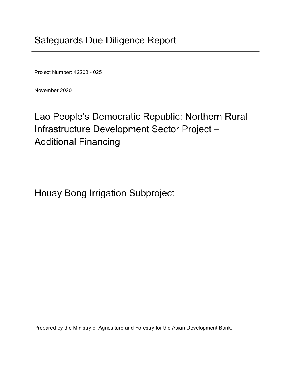 42203-025: Northern Rural Infrastructure Development Sector Project