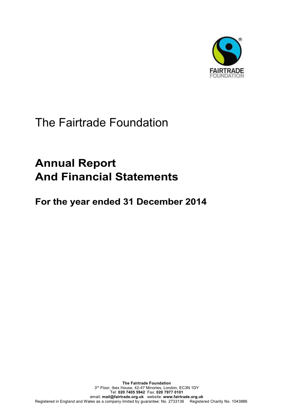Download the 2014 Annual Report And