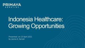 Indonesia Healthcare: Growing Opportunities
