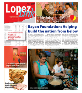 Bayan Foundation: Helping Build the Nation from Below