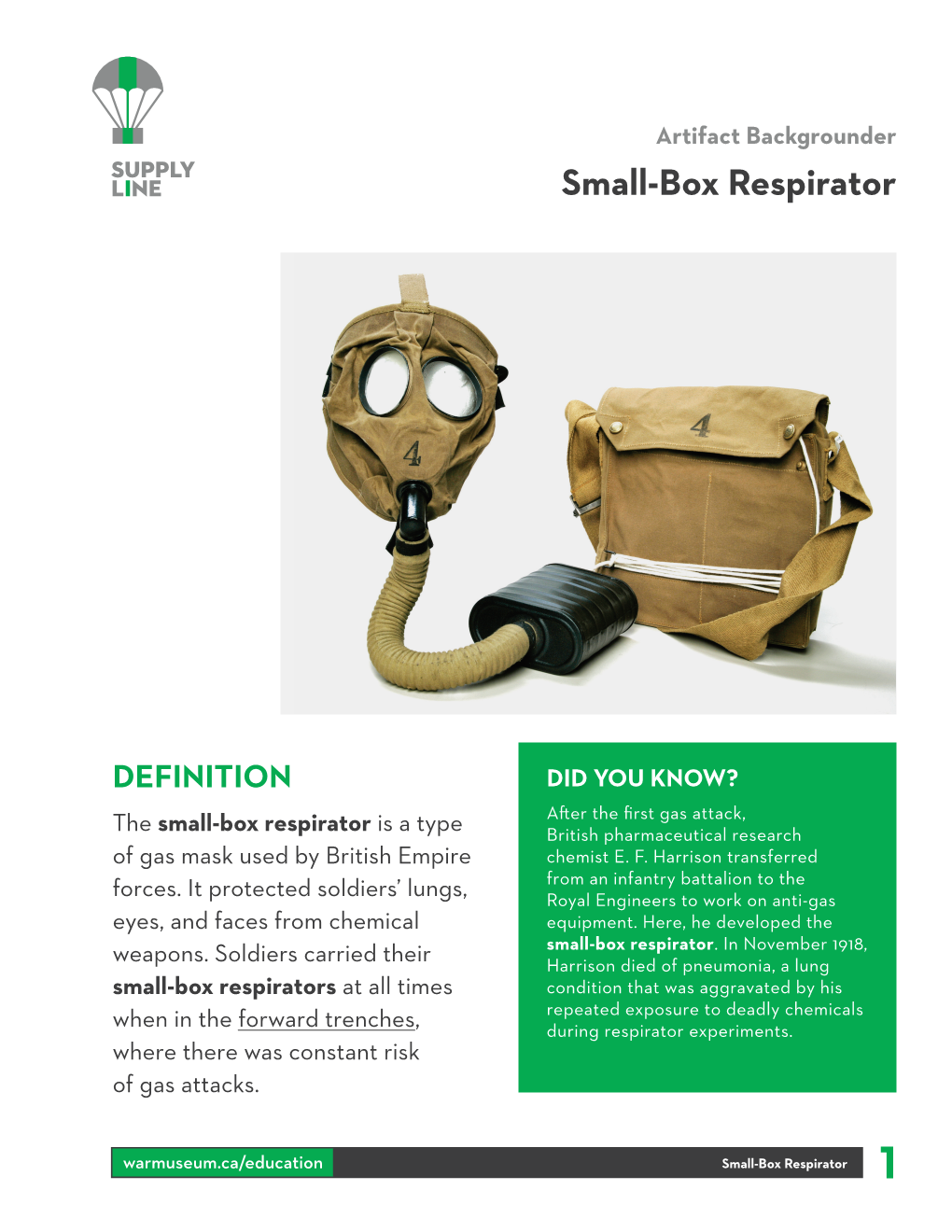 Small-Box Respirator