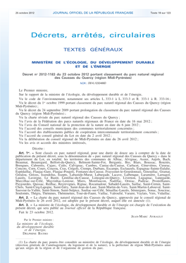 Statuts Du Syndicat Mixte D'amenagement Et De