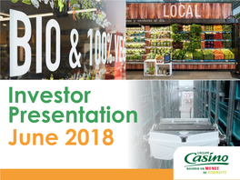 Investor Presentation June 2018