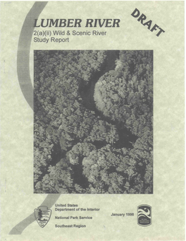 UMBER RIVER (A)(Ii) Wild & Scenic River Study Report