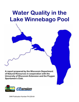 Water Quality in the Lake Winnebago Pool
