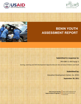 Benin Youth Assessment Report