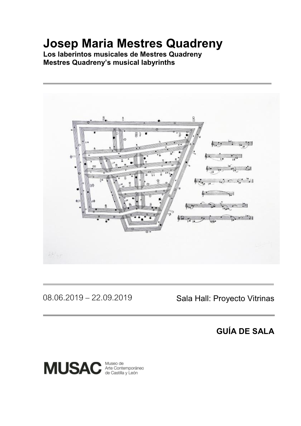 Josep Maria Mestres Quadreny Los Laberintos Musicales De Mestres Quadreny Mestres Quadreny’S Musical Labyrinths