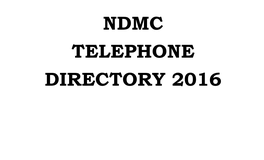 Contact Details of NDMC Officials, If Any Updation