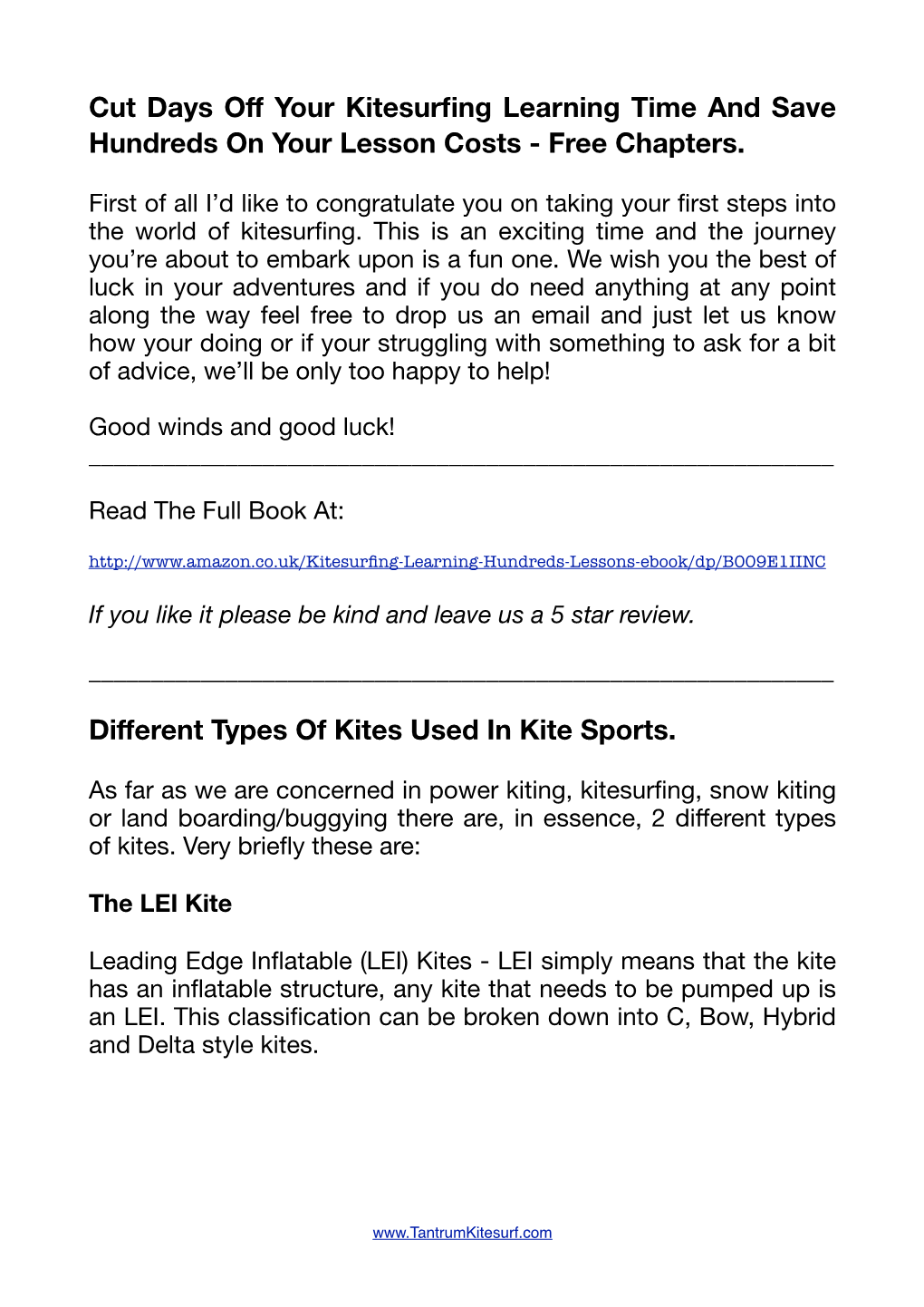 Free Chapters. Different Types of Kites Used