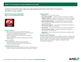 AMD FX Processor Quick Reference Guide