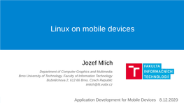 Linux on Mobile Devices