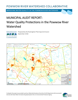 MUNICIPAL AUDIT REPORT: Water Quality Protections in the Powwow River Watershed