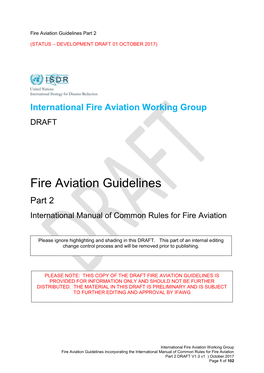 International Fire Aviation Guidelines
