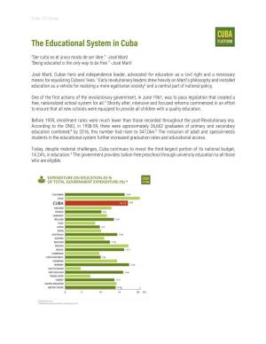 The Educational System in Cuba