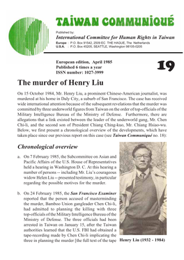 The Murder of Henry Liu