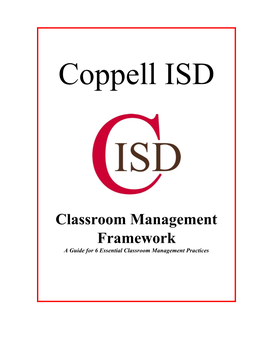 Classroom Management Framework a Guide for 6 Essential Classroom Management Practices