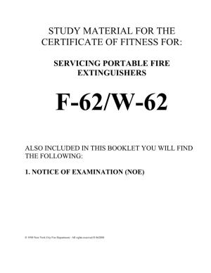 Study Material for the Certificate of Fitness For