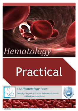 [Practical] HEMATOLOGY