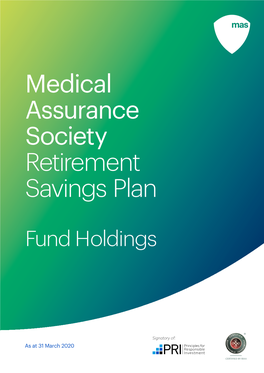 Medical Assurance Society Retirement Savings Plan