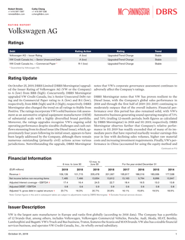 Volkswagen AG RR October 2019