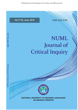 NUML Journal of Critical Inquiry Vol 17 (I) June, 2019 ISSN 2222-5706
