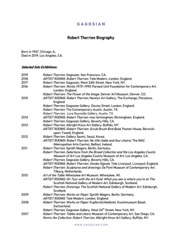 Robert Therrien Biography