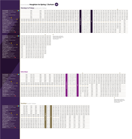 Buses Towards Houghton-Le-Spring & Durham 20