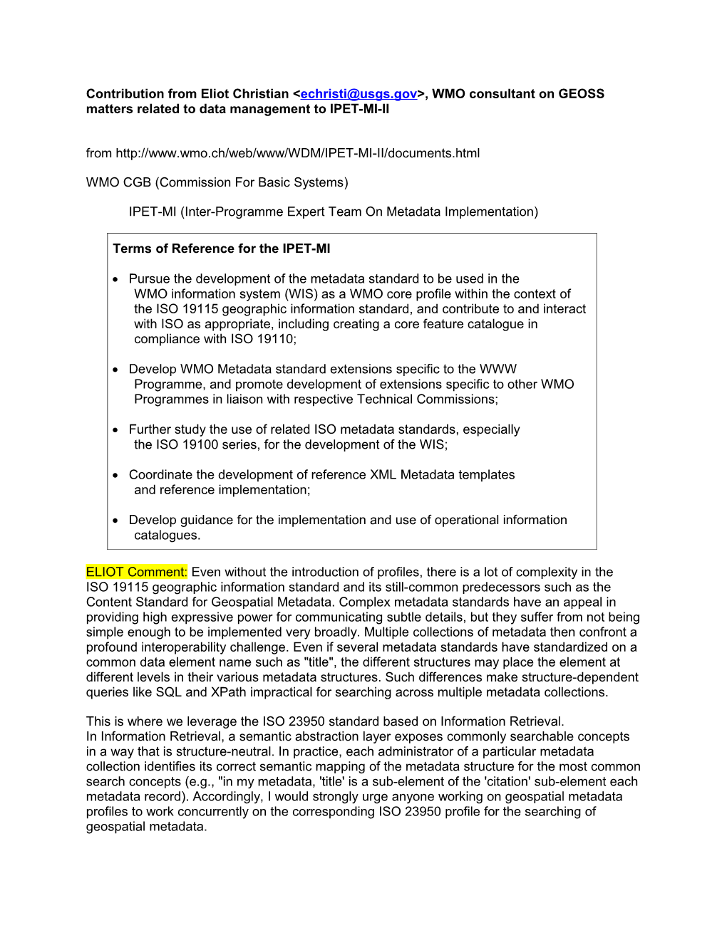 WMO Information System (WIS)