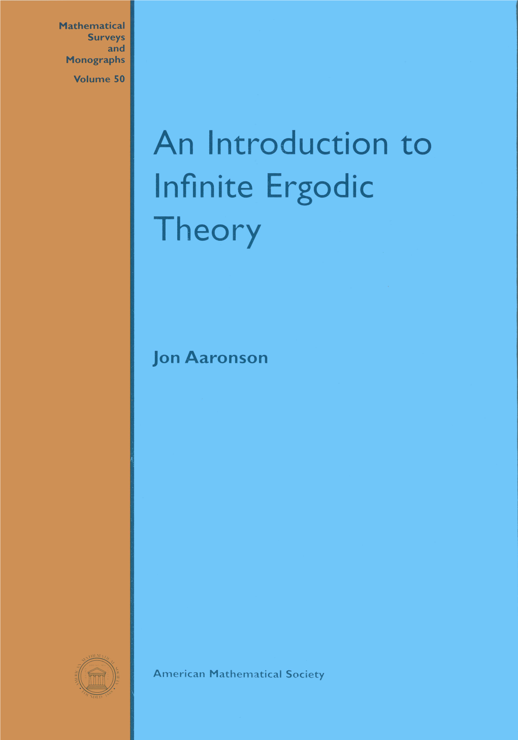 An Introduction to Infinite Ergodic Theory, 1997 49 R