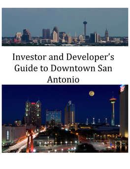 Investor and Developer's Guide to Downtown San Antonio