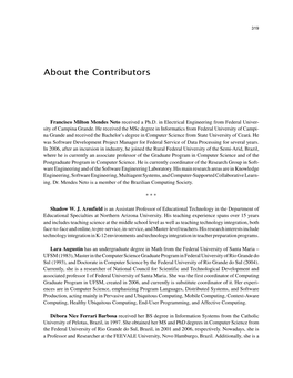 About the Contributors