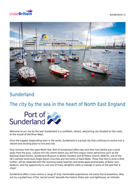 Sunderland the City by the Sea in the Heart of North East England