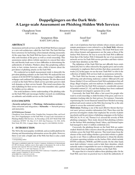 Doppelgängers on the Dark Web: a Large-Scale Assessment on Phishing Hidden Web Services