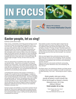 Easter People, Let Us Sing!