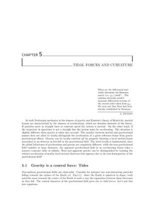Chapter 5 Tidal Forces and Curvature