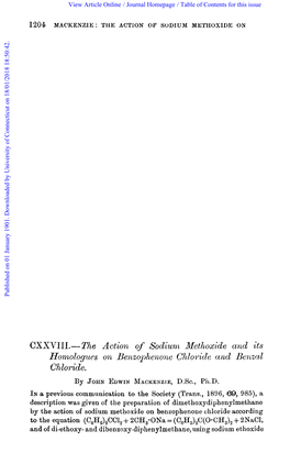 Chloride. by JOHNEDWIN MACKENZIE, D.Sc., PI1.D