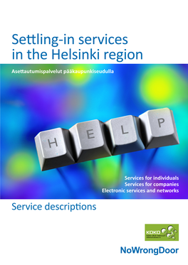 Settling-In Services in the Helsinki Region