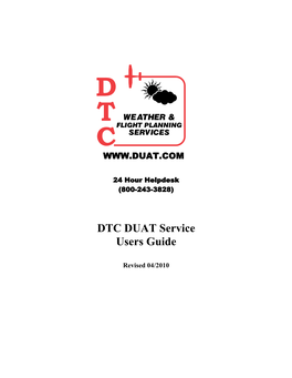 DTC DUAT User Guide