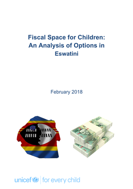 Fiscal Space for Children: an Analysis of Options in Eswatini