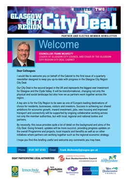 Glasgow City Region-City Deal Newsletter-Q2 16