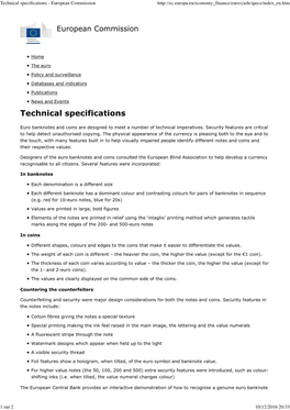 Technical Specifications - European Commission