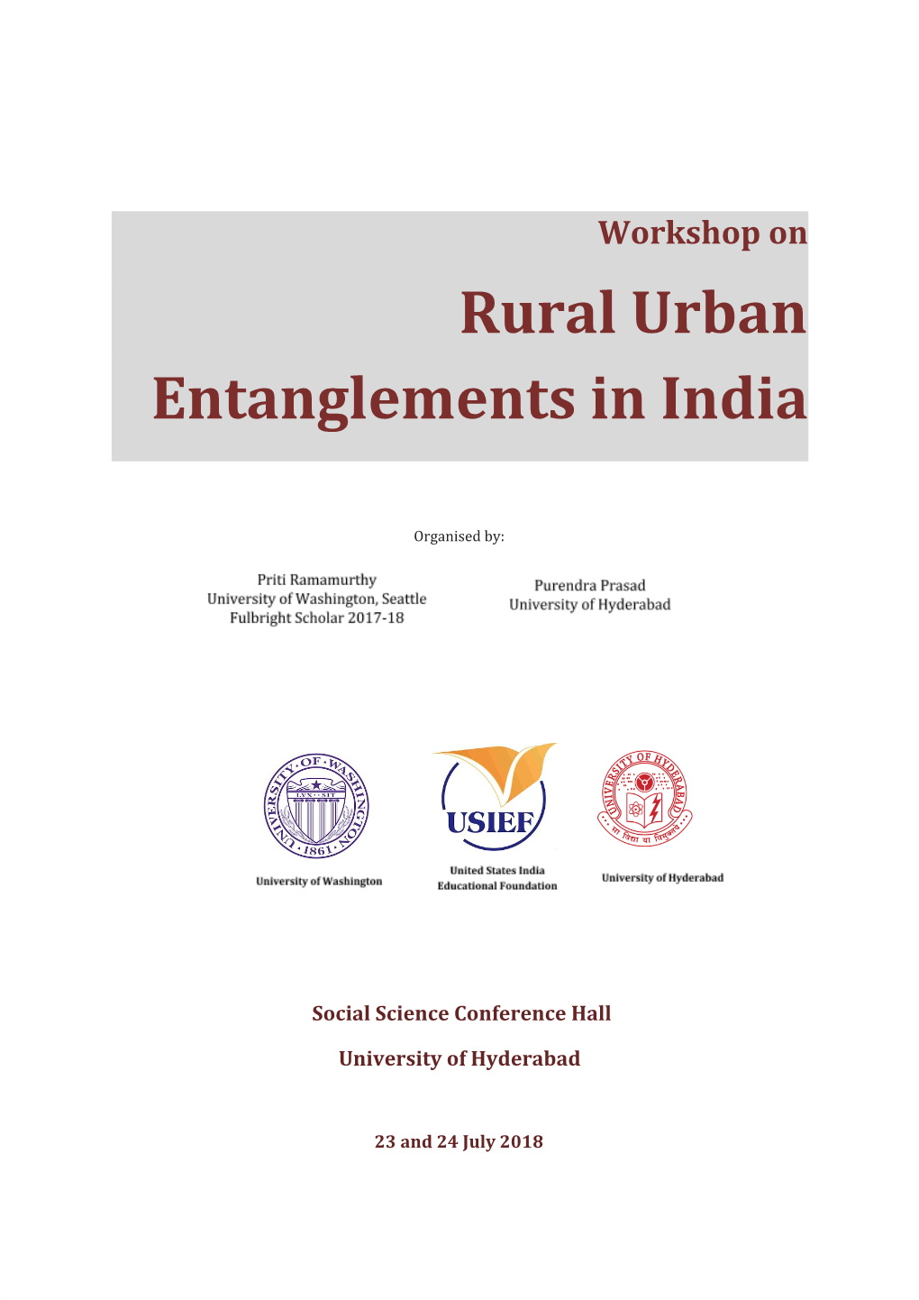 Rural Urban Entanglements in India