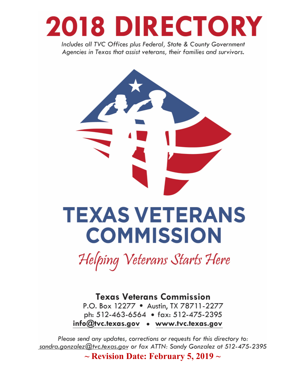 Texas Veterans Commission Directory - 1