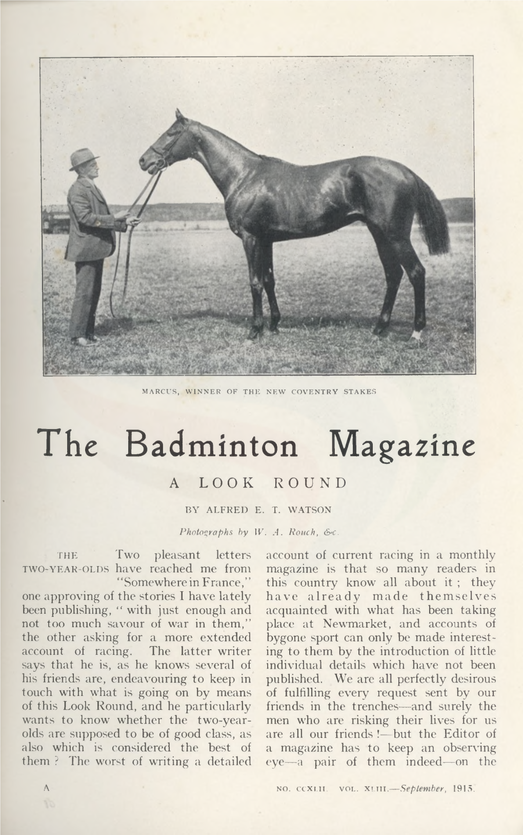 The Badminton Magazine