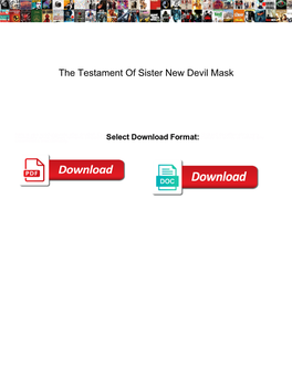 The Testament of Sister New Devil Mask